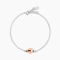 Bracelet Argent Bicolore Pelage