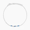 Bracelet Argent Blanc Augusts Oxydes De Zirconium