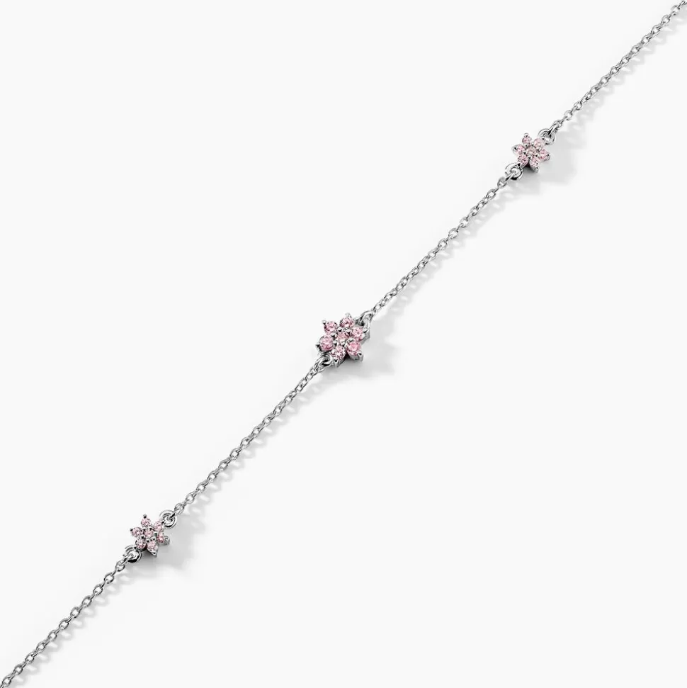 Bracelet Argent Blanc Blossom Bash Oxyde De Zirconium