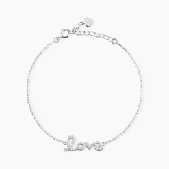 Bracelet Argent Blanc Elly Oxyde De Zirconium