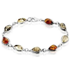 Bracelet Argent Blanc Fallone Ambres|Marc Orian New