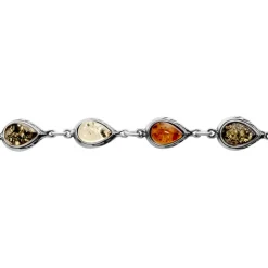 Bracelet Argent Blanc Fallone Ambres|Marc Orian New