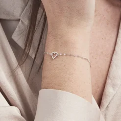 Bracelet Argent Blanc Hariane