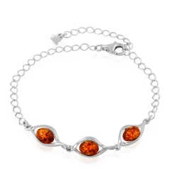 Bracelet Argent Blanc Mounyaae Ambre|Marc Orian Discount