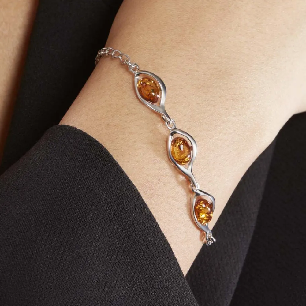 Bracelet Argent Blanc Mounyaae Ambre|Marc Orian Discount