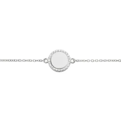 Bracelet Argent Blanc Paros