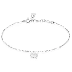 Bracelet Argent Blanc Patriki Cristal De Swarovski