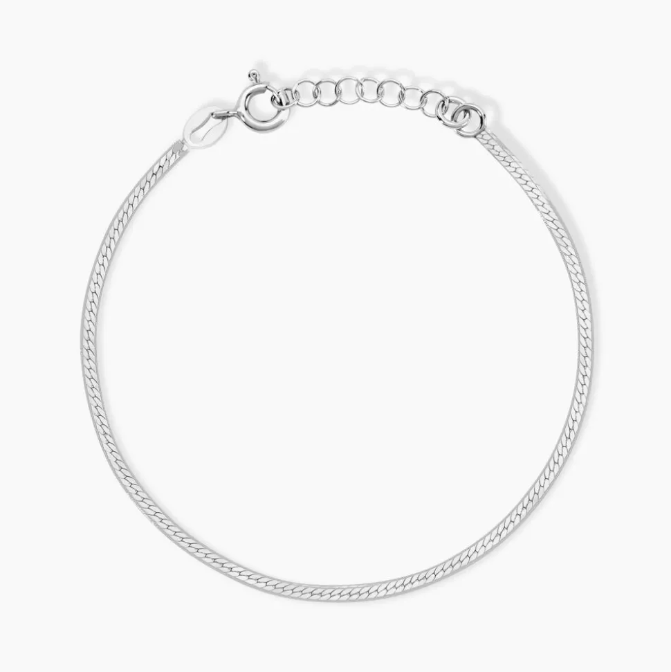 Bracelet Argent Blanc Racilia