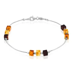 Bracelet Argent Blanc Ridaae Ambres|Marc Orian Online