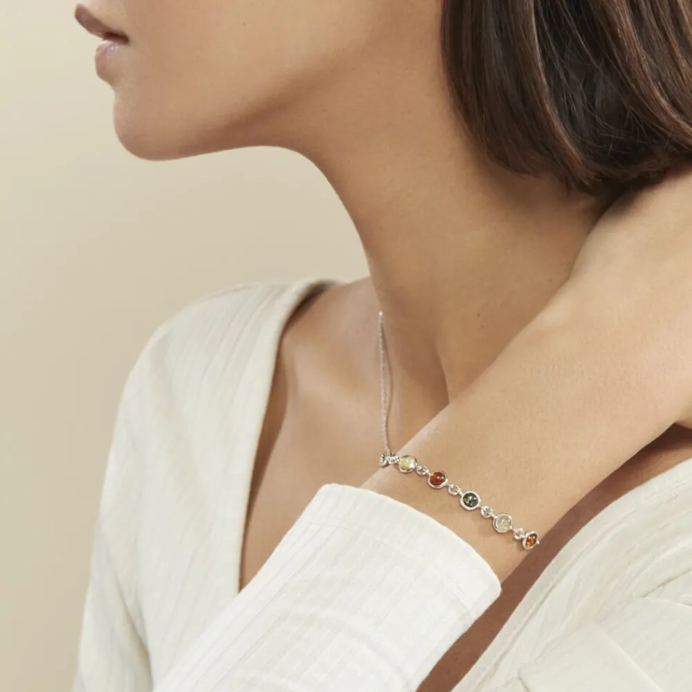 Bracelet Argent Blanc Rosalie Ambres|Marc Orian Best