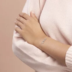 Bracelet Argent Blanc Rowan Oxyde De Zirconium