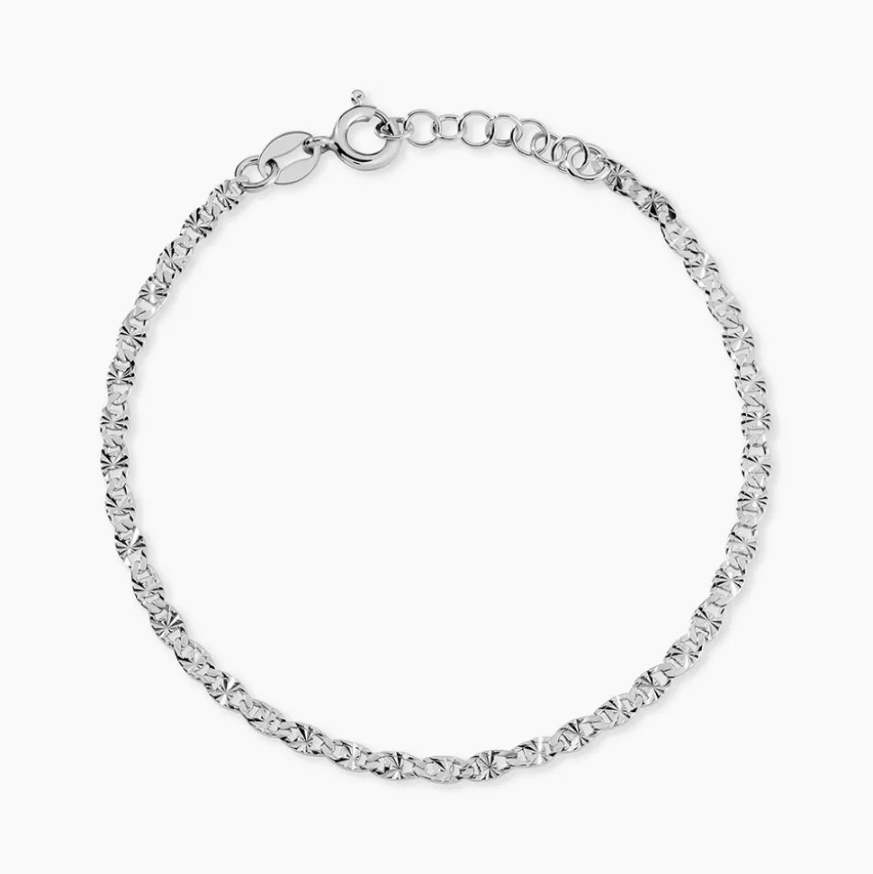 Bracelet Argent Blanc Sanve
