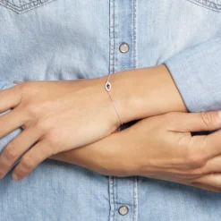 Bracelet Argent Blanc Shemsi Oxyde De Zirconium|Marc Orian Online