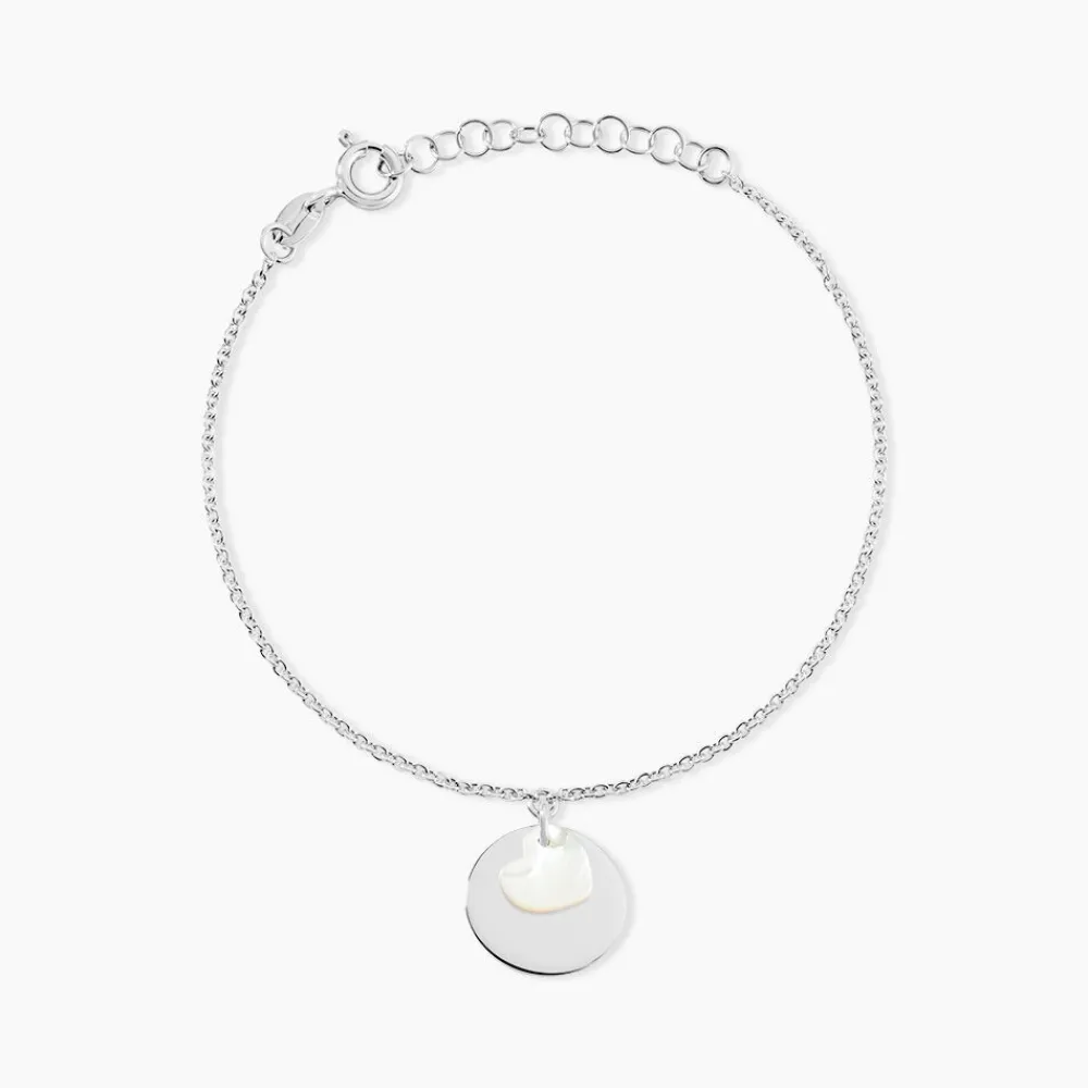 Bracelet Argent Blanc Tana Nacre|Marc Orian