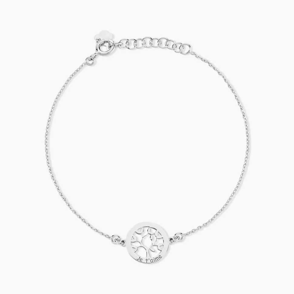 Bracelet Argent Blanc Vroon