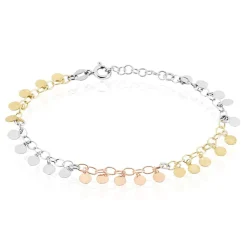 Bracelet Argent Tricolore Bop