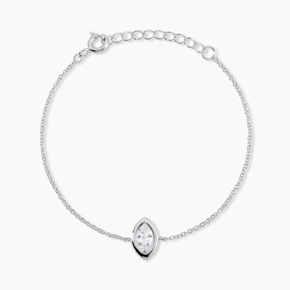 Bracelet Arone Argent Blanc Oxyde De Zirconium|Marc Orian Best