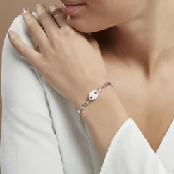 Bracelet Ashoka Argent Blanc Céramique|Marc Orian Best