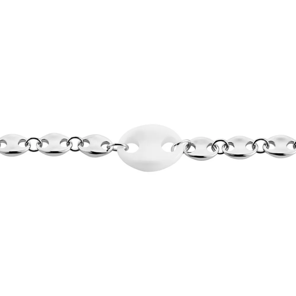 Bracelet Ashoka Argent Blanc Céramique|Marc Orian Best