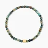 Bracelet Athena Acier Doré Jaspe Africain