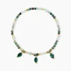 Bracelet Athena Acier Jaune Cordiérite Labradorite