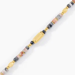 Bracelet Athena Acier Jaune Pierre De Synthese