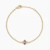 Bracelet Azel Plaque Or Jaune Oxyde De Zirconium|Marc Orian New