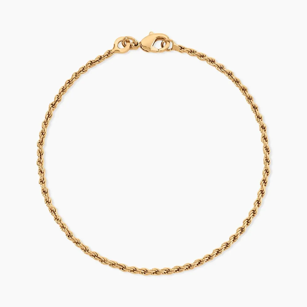 Bracelet Azelys Maille Corde Plaqué Or Jaune|Marc Orian Clearance