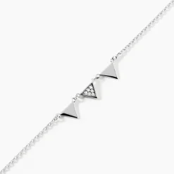 Bracelet Bartoumieu Argent Blanc Oxyde De Zirconium
