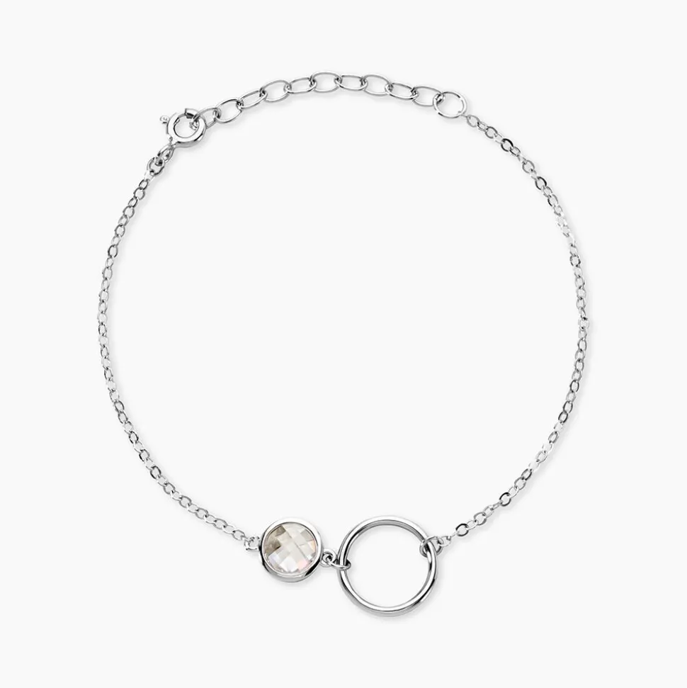 Bracelet Bastiano Argent Blanc Oxyde De Zirconium