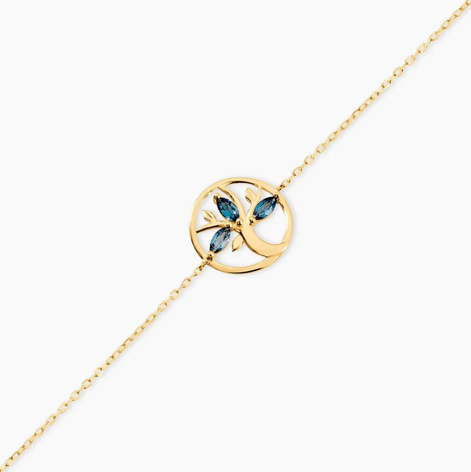 Bracelet Baylee Or Jaune Topaze