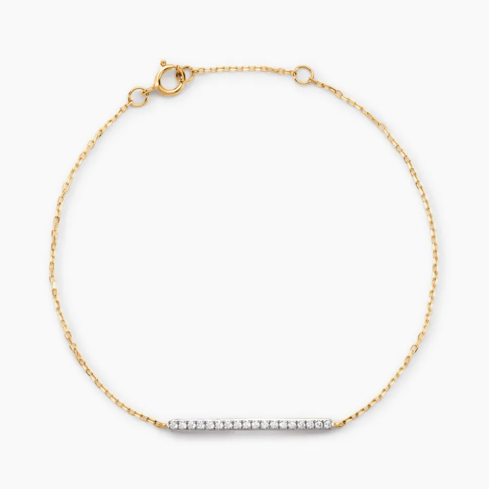 Bracelet Beckah Or Jaune Oxyde De Zirconium