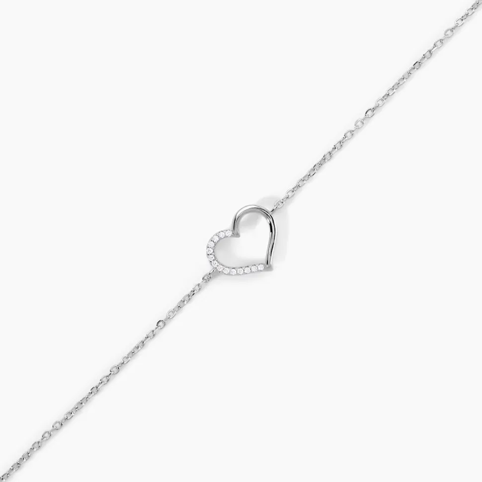 Bracelet Bertille Argent Blanc Oxyde De Zirconium