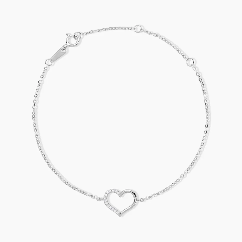 Bracelet Bertille Argent Blanc Oxyde De Zirconium