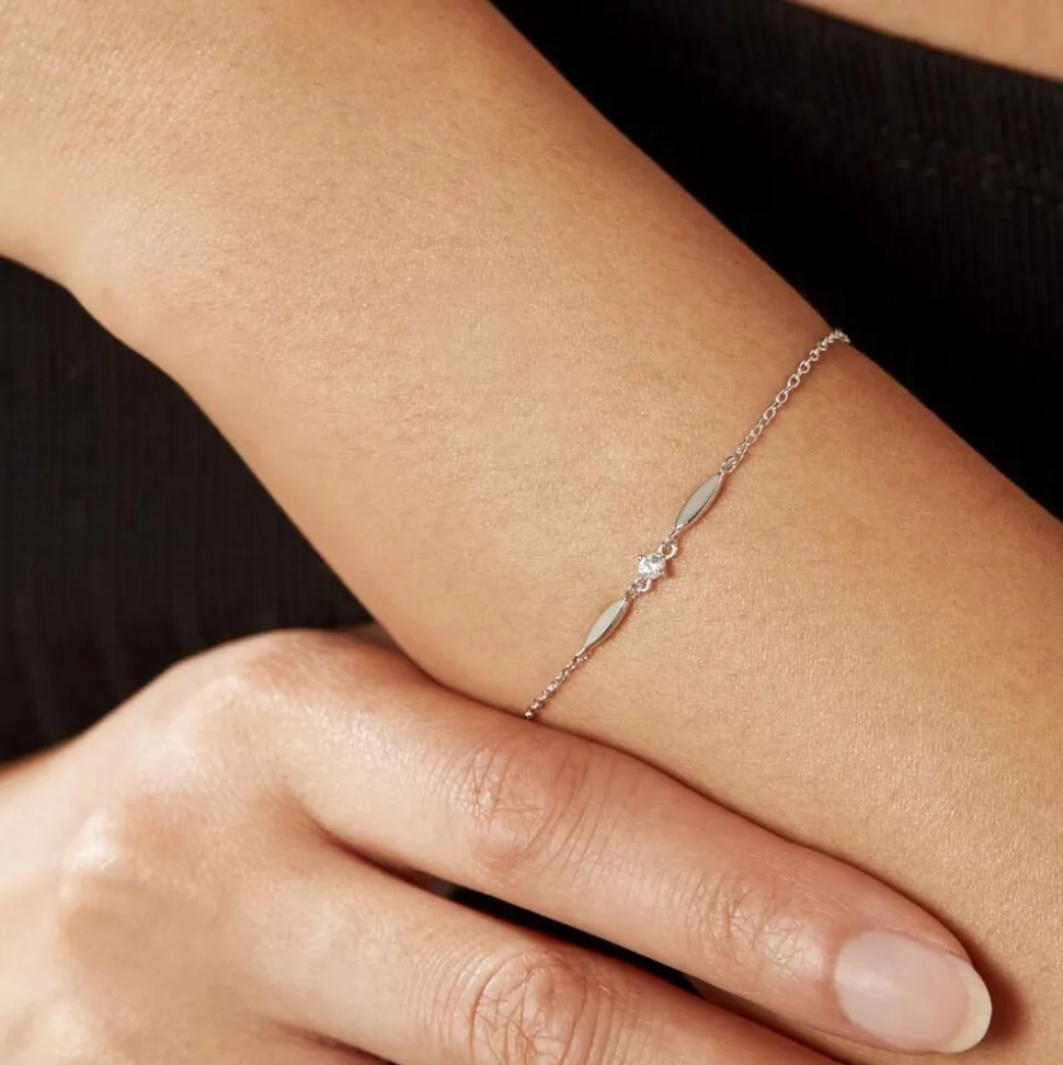 Bracelet Bormana Argent Blanc Oxyde De Zirconium