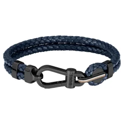 Bracelet Boss Ares Prime Cuir De Veau Bleu|BOSS BIJOUX Online
