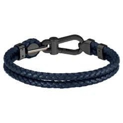 Bracelet Boss Ares Prime Cuir De Veau Bleu|BOSS BIJOUX Online