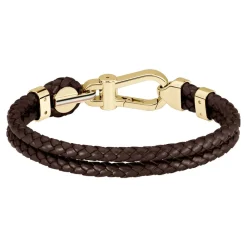 Bracelet Boss Ares Prime Cuir De Veau Marron|BOSS BIJOUX Clearance