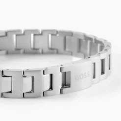 Bracelet Boss Candor Acier Blanc