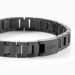 Bracelet Boss Candor Acier Noir