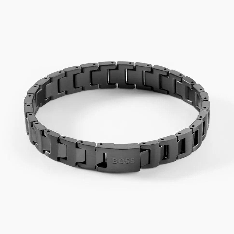 Bracelet Boss Candor Acier Noir