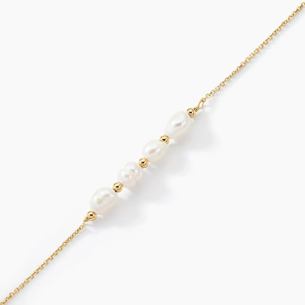 Bracelet Bron Or Jaune Perle De Culture|Marc Orian Discount