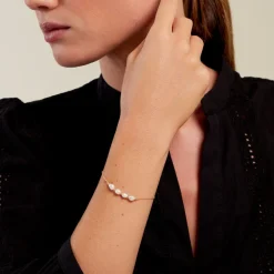 Bracelet Bron Or Jaune Perle De Culture|Marc Orian Discount