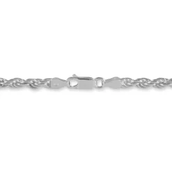 Bracelet Cacilda Maille Corde Argent Blanc