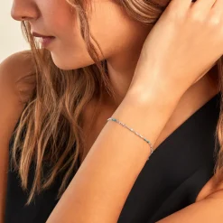 Bracelet Cacilia Argent Blanc