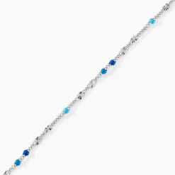 Bracelet Cacilia Argent Blanc
