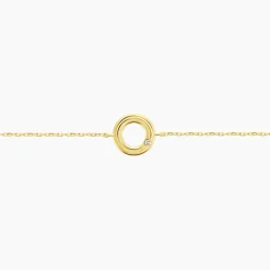Bracelet Caius Or Jaune Oxyde De Zirconium