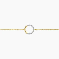 Bracelet Cajsa Or Jaune Oxyde De Zirconium