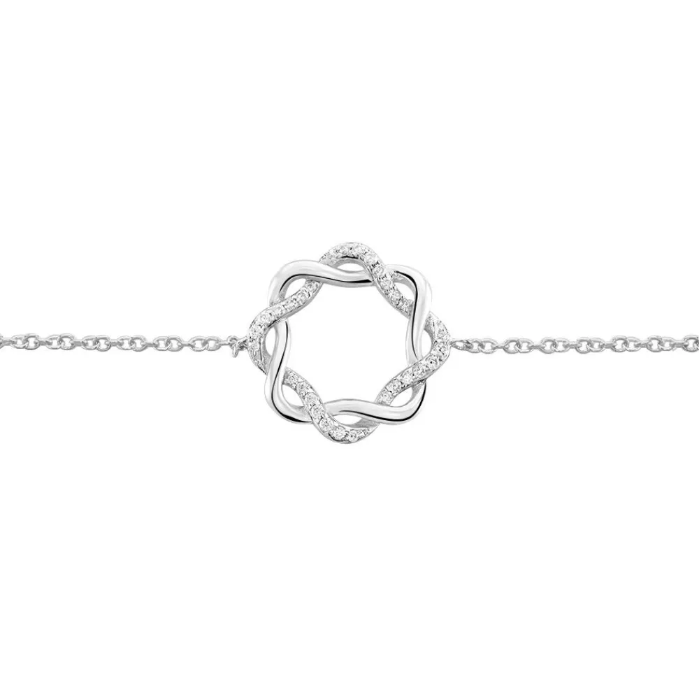 Bracelet Calandra Argent Blanc Oxyde De Zirconium|Marc Orian Sale