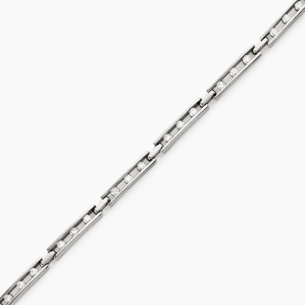 Bracelet Calina Argent Blanc Oxyde De Zirconium|Marc Orian Sale